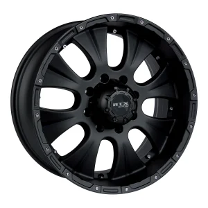 RTX Wheels – Crawler – Black – 17″x8″ 20mm – All weather Wheels – 081346